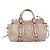 Borsa a mano Miu Miu Vitellolux in pelle 2way Beige Tono Oro Auth 200811 - vista 13