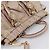 Borsa a mano Miu Miu Vitellolux in pelle 2way Beige Tono Oro Auth 200811 - vista 6