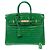 Hermès Borsa HERMES Birkin 25 in Pelli esotiche Verde - 103879 - vista 3