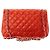 CHANEL - Borsa a tracolla Classic/Timeless Jumbo Chanel in pelle liscia rossa Rosso - vista 3