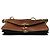Borsa a tracolla Prada in pelle di vitello Antik Soun Cuoio Ebano marrone con placca logo - vista 4