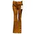Autre Marque Pantalones Micro Flare de Gamuza SPRWMN Cognac Flower Five Pocket Castaño