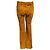Autre Marque Pantalones Micro Flare de Gamuza SPRWMN Cognac Flower Five Pocket Castaño - vista 3