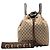 Beige Gucci GG Canvas Drawstring Backpack - view 7