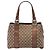 Borsa Tote Gucci Medium GG Canvas Bamboo Libeccio Marrone