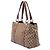 Borsa Tote Gucci Medium GG Canvas Bamboo Libeccio Marrone - vista 2