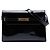 Borsa a tracolla Manhattan Medium in vernice nera Saint Laurent Nero