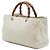 Bamboo Borsa Shopper Satchel Gucci Medium in pelle di vitello bianca con bambù Bianco - vista 2