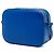 Borsa Camera Classic Monogram Small in Grain De Poudre Blu Saint Laurent - vista 2