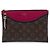 Bolsa de mão Louis Vuitton Monogram Pochette Tuileries Castanha Marrom