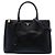 Borsa Prada Large Saffiano Lux Galleria Double Zip Nera Nero