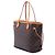 Borsa Tote Louis Vuitton Monogram Neverfull MM Marrone - vista 2
