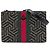 Borsa a tracolla Gucci GG Supreme Caleido Web Bee beige
