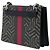 Borsa a tracolla Gucci GG Supreme Caleido Web Bee beige - vista 2