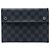 Borsa a pochette Louis Vuitton Damier Graphite Alpha Pochette MM nera Nero