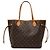 Borsa Tote Louis Vuitton Monogram Neverfull MM Marrone