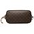 Borsa Tote Louis Vuitton Monogram Neverfull MM Marrone - vista 3