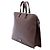 Borsa business Prada Saffiano Cuir marrone con tasca frontale con zip - vista 2