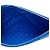 Clutch Chanel Large Quilted Lambskin O Case Blu - vista 4