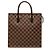 Borsa Tote Louis Vuitton Damier Ebene Venice Sac Plat Marrone