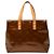 Borsa a mano Louis Vuitton Monogram Vernis Reade PM Marrone