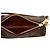Borsa a mano Louis Vuitton Monogram Papillon Pochette Marrone - vista 4