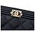 Clutch Chanel Boy O Case Medium Quilted Caviar Nera Nero - vista 5