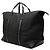 Sac Duffle Gucci XL GG en nylon noir avec bande Web - vue 2