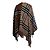 Burberry, Kaschmir-Poncho mit Karomuster Braun - Ansicht 3