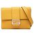 Borsa a tracolla e spalla Fendi Flat Bucket Medium Giallo