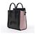 Céline Borsa Celine Luggage Nano in pelle e camoscio Nero x Rosa - vista 2