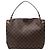 Borsa a tracolla Louis Vuitton Graceful PM Damier Ebene in marrone N44044 Rosso