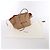 Céline Borsa a mano Celine Luggage Phantom in pelle Beige x Red - vista 13