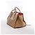 Céline Borsa a mano Celine Luggage Phantom in pelle Beige x Red - vista 3