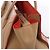 Céline Borsa a mano Celine Luggage Phantom in pelle Beige x Red - vista 4