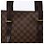 Borsa a tracolla Louis Vuitton Chelsea Damier Ebene in marrone N51119 Rosso - vista 6
