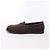 Mocassini Chanel CC logo in camoscio x shearling marroni, taglia 40.5 EU Marrone - vista 10