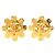 Pendientes Chanel Coco Mark con motivo de flor Dorado