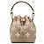 Noe Borsa Louis Vuitton Monogram Empreinte Nano Noé Beige Monogramma
