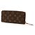 Monedero Louis Vuitton Monogram Castaño Fucsia Monograma - vista 2