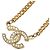 Collar de cadena Chanel Coco Mark Dorado