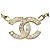 Collar de cadena Chanel Coco Mark Dorado - vista 2
