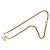 Collar de cadena Chanel Coco Mark Dorado - vista 5