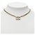 Collar de cadena Chanel Coco Mark Dorado - vista 6