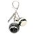 Louis Vuitton Bijou Sac Mini Lin Keychain Charm Nero Crudo