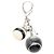 Louis Vuitton Bijou Sac Mini Lin Keychain Charm Nero Crudo - vista 2