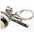 Louis Vuitton Bijou Sac Mini Lin Keychain Charm Nero Crudo - vista 3