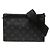 Cartera Louis Vuitton Monogram Eclipse Gaston Negro Monograma