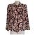 Kenzo Paris Camisa de seda con estampado floral Negro Rosa