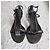 Giuseppe Zanotti Sandali wedge decorati Nero Metallico - vista 3